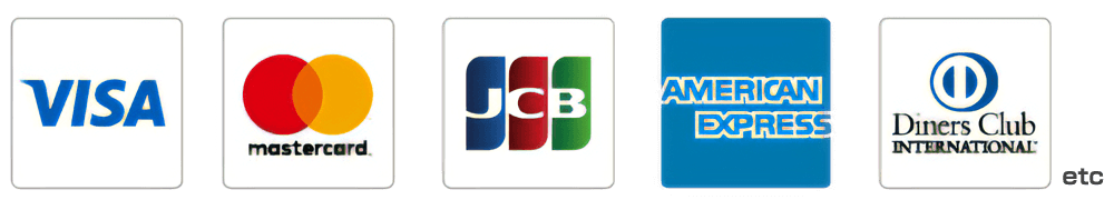 visa JCB マスター アメックス ダイナースなど
